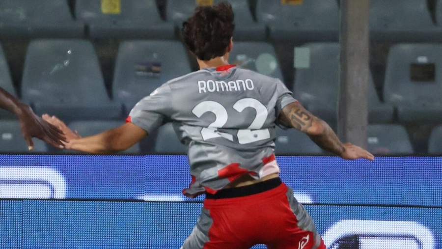 UC Cremonese's Floriani Romano Mussolini  during the Italian Serie A soccer match US Cremonese vs US Sassuolo at Giovanni Zini stadium in Cremona, Italy 29 august 2025. ANSA/FILIPPO VENEZIA